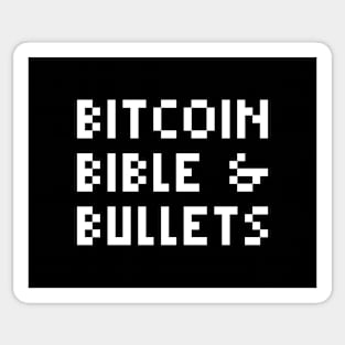 Bitcoin, Bible & Bullets Sticker